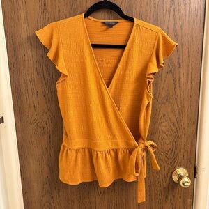 Banana Republic Golden Wrap Blouse